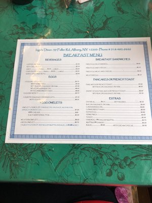 Menu photo 6 Inga's Diner Albany, NY