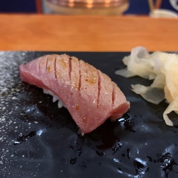 Neta Shari - O toro (lightly seared) - Sushi Bars Near Me - Brooklyn, New York Neta Shari - O toro (lightly seared) - Sushi Bars Near Me - Brooklyn, New York
