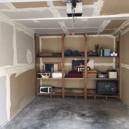 an unfinished garage