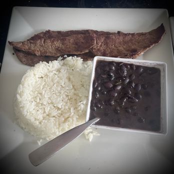 Don Cafe Restaurant - Kids steak with black beans and rice - Spanish Near Me - West Palm Beach, Florida Don Cafe Restaurant - Kids steak with black beans and rice - Spanish Near Me - West Palm Beach, Florida