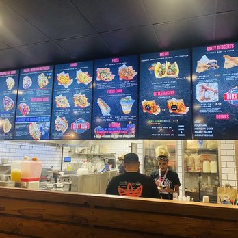 Dirt Dog - Menu... The lady behind the counter was super nice and greeted us immediately when we walked in! - Hot Dogs Near Me - Long Beach, California Dirt Dog - Menu... The lady behind the counter was super nice and greeted us immediately when we walked in! - Hot Dogs Near Me - Long Beach, California
