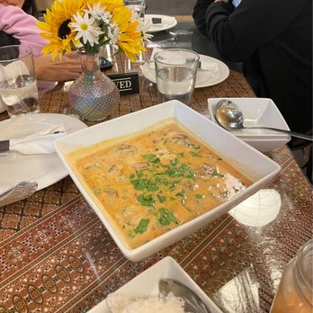 Reign of Thai - Tom Kha (1. Coconut Soup) - Thai Near Me - Phoenix, Arizona Reign of Thai - Tom Kha (1. Coconut Soup) - Thai Near Me - Phoenix, Arizona