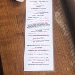 Cielo Caliente & Sandbar - Menu