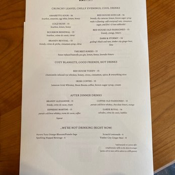 Red House - Cocktail menu - New American Near Me - Renton, Washington Red House - Cocktail menu - New American Near Me - Renton, Washington