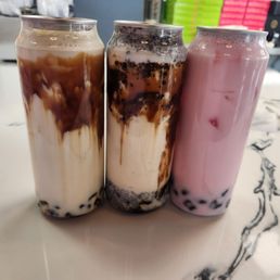 In order - Brown Sugar, Oreo Brown Sugar and a Purple Sweet Potato Brown Sugar