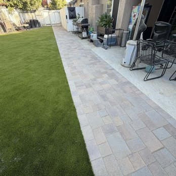 Palm Construction - Backyard- turf and pavers - Decks & Railing Near Me - La Mesa, California Palm Construction - Backyard- turf and pavers - Decks & Railing Near Me - La Mesa, California