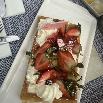 Belga Cafe - Strawberry Field Waffle - Belgian Near Me - Washington, DC, District of Columbia