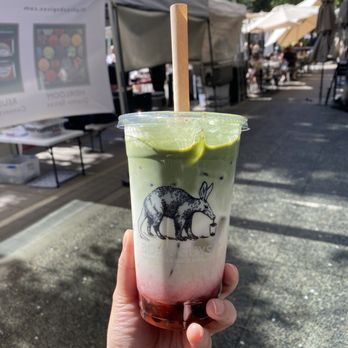 Boba Guys - Strawberry matcha latte with boba - Coffee & Tea Near Me - San Jose, California