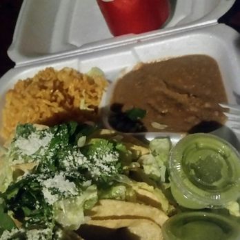 EL CAZO - Green sauce chicken tacos with parmesan cheese and cilantro a great twist absolutely worth the drive to his new pop up with a trailer - Food Trucks Near Me