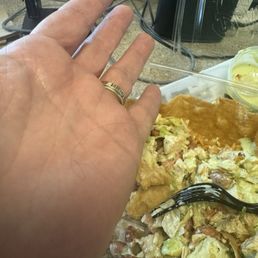 Hair I pulled out of my salad