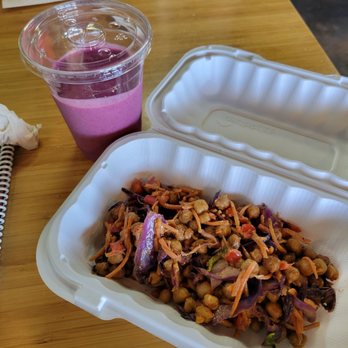 Rooted Eat More Plants - Lemon berry smoothie, Thai bowl - Juice Bars & Smoothies Near Me - Medford, Oregon