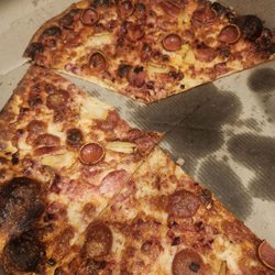 This is the thin crust Sicilian Aloha.