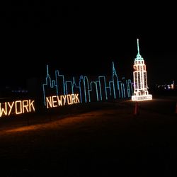 Smith Point Light Show - Empire State Building & Skyline