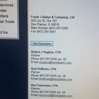 Frank J Baker & Company - Accountants Near Me - Des Plaines, Illinois Frank J Baker & Company - Accountants Near Me - Des Plaines, Illinois