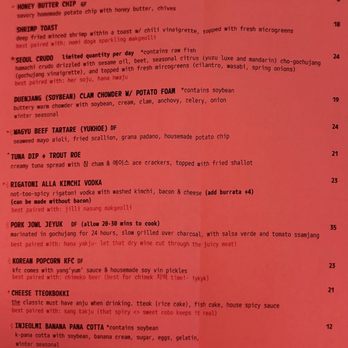 Jilli - Menu - Korean Near Me - San Francisco, California