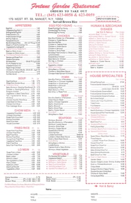 Menu photo 4 Fortune Garden Nanuet, NY Menu photo 4 Fortune Garden Nanuet, NY