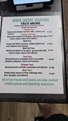 Menu photo 5 Dos Rios Tacos Princeton, BC Menu photo 5 Dos Rios Tacos Princeton, BC