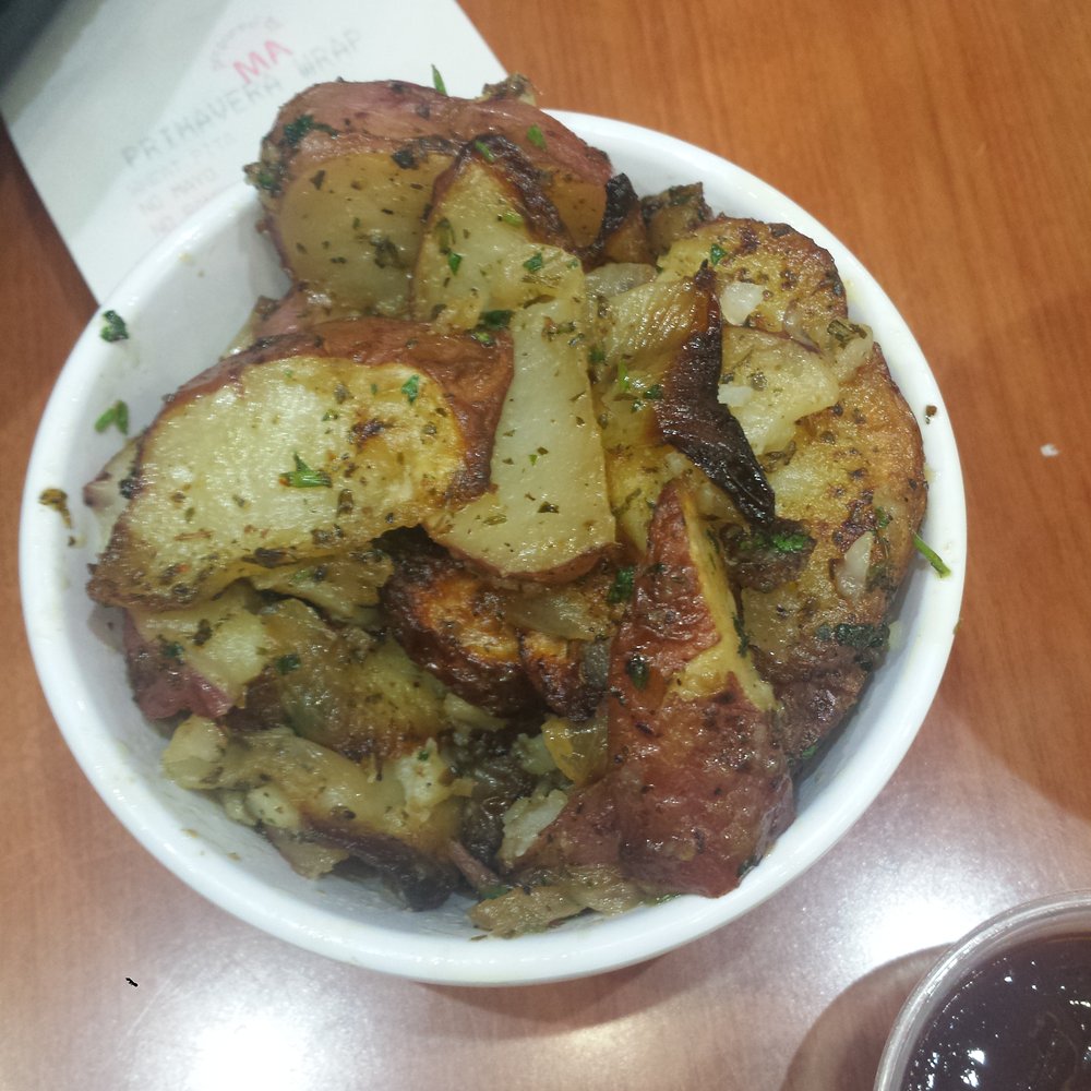 Calif Chicken Cafe - It's a masterpiece! Hot potatoes just mouth watering - American Near Me - Northridge, California