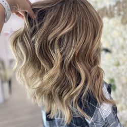 Hair Pleasures Salon - Highlights and haircut by Myriam Portillo ig @hairlove_by_myriam_portillo