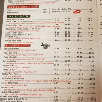 Napolis Pizza - Menu pg.1 - Pizza Near Me - Pittston, Pennsylvania