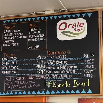 Orale Baja Mex Grill - Menu - Seafood Near Me - Campbell, California