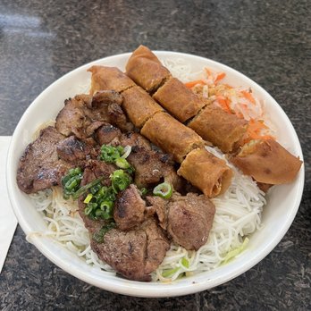 Pho Saigon City - 38. Grilled Pork and Egg Rolls over Vermicelli - Vietnamese Near Me - Pleasanton, California Pho Saigon City - 38. Grilled Pork and Egg Rolls over Vermicelli - Vietnamese Near Me - Pleasanton, California