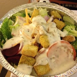 Pizza Hut - To-go salad $2.99...you fix it yourself from the salad bar