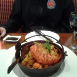 Wild Ginger - "Fire wok". the colors don't look great in this smart phone picture.   It was really beautiful and delicious.
