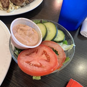 JB's German Restaurant and Bakery  - Side salad with house made thousand island dressing - Bakeries Near Me - Corpus Christi, Texas