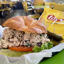 Mac & Ernie's Roadside Eatery - Chicken salad sandwich on a croissant