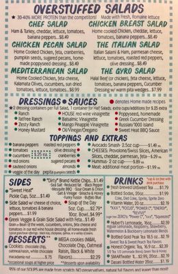 Menu photo 1 Overstuffed Deli Memphis, TN