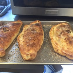 Philly cheese calzones