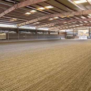 North Peak Equestrian - NPE Indoor Arena after a perfect drag - Horseback Riding Near Me - Walnut Creek, California