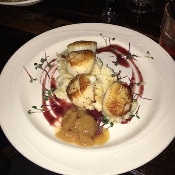 Osteria 166 - Seared scallops and pear risotto - Italian Near Me - Buffalo, New York