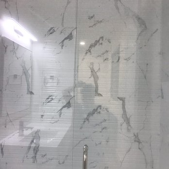 Tile Depot - Same Grey floor Bathroom with 12x24 Porcelain Carrara Polished Premium Wall tiles - Flooring Near Me - South El Monte, California Tile Depot - Same Grey floor Bathroom with 12x24 Porcelain Carrara Polished Premium Wall tiles - Flooring Near Me - South El Monte, California
