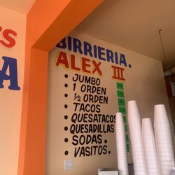 Birria Alex lll - Menu