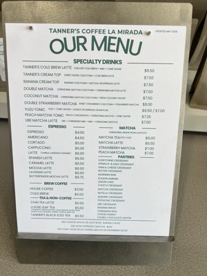 Menu photo 2 Tanner's Coffee La Mirada, CA Menu photo 2 Tanner's Coffee La Mirada, CA
