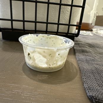 CAVA - This is the yogurt dill that I received. Barely has anything. Looks used. - Salad Near Me - Los Angeles, California CAVA - This is the yogurt dill that I received. Barely has anything. Looks used. - Salad Near Me - Los Angeles, California