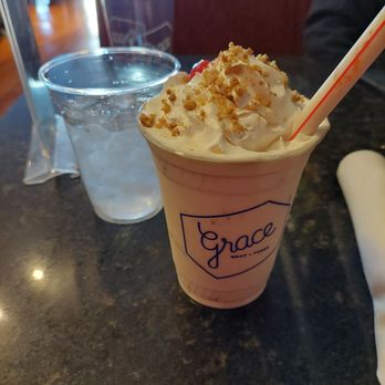 Grace Meat + Three - Peaches and cream milkshake - Southern Near Me - St Louis, Missouri Grace Meat + Three - Peaches and cream milkshake - Southern Near Me - St Louis, Missouri