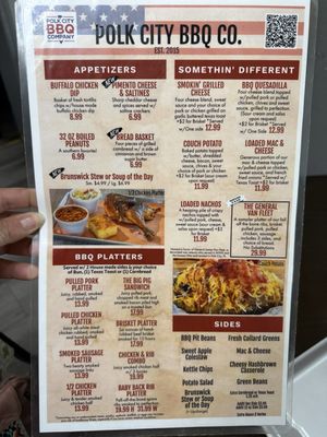 Menu photo 1 Polk City BBQ Polk City, FL Menu photo 1 Polk City BBQ Polk City, FL
