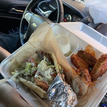 Connie's Wing Plus - Gyro Wrap 5 Wings and Drink - Burgers Near Me - Arlington, Texas Connie's Wing Plus - Gyro Wrap 5 Wings and Drink - Burgers Near Me - Arlington, Texas