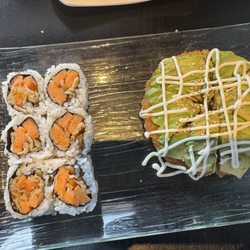 Aji Sai Sushi - Yam Tempura and Avocado Pizza