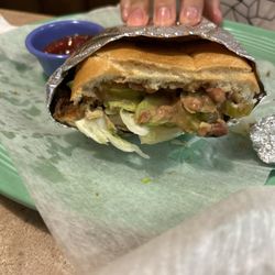 Pancho's Grill - Torta sandwich with the breaded chicken