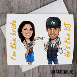 QQ Caricature - DIY invitation card