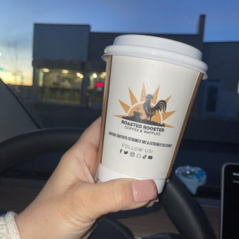 Roasted Rooster Coffee & Waffles - Pecan latte - Waffles Near Me - Las Cruces, New Mexico