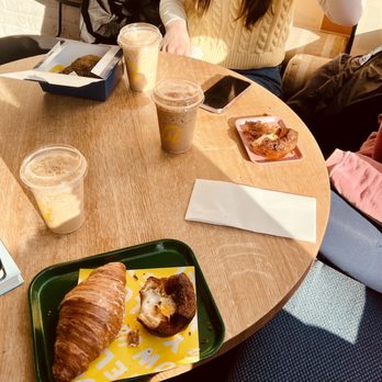Yellow The Cafe - Orange Blossom Croissant and Harissa Egg and Iced Honey Halva Latte - Bakeries Near Me - Washington, DC, District of Columbia Yellow The Cafe - Orange Blossom Croissant and Harissa Egg and Iced Honey Halva Latte - Bakeries Near Me - Washington, DC, District of Columbia