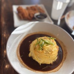 Okaeri Cafe - Omurice Curry and Chicken Katsu