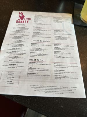 Menu photo 3 Little Donkey Cambridge, MA
