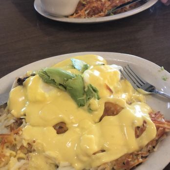 Patty's Eggnest - Charizo eggs Benedict with avocado and had Browns. - Breakfast & Brunch Near Me - Everett, Washington