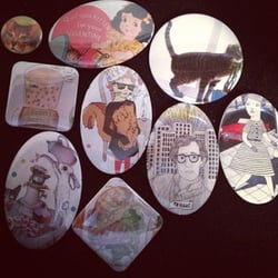 Crafternoon - I made badges :-)
